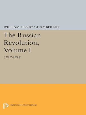 cover image of The Russian Revolution, Volume I